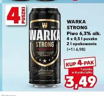 Kaufland Piwo Warka Strong 6,3% 4-pak oferta