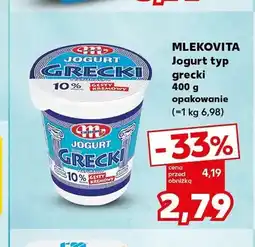 Kaufland Jogurt typ grecki MLEKOVITA oferta