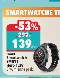 Biedronka Smartwatch TRACER SMR11 Hero 1.39 3 wymienne paski oferta