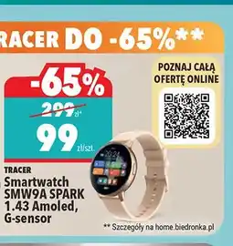Biedronka Smartwatch TRACER SMW9A SPARK 1.43 Amoled G-sensor oferta