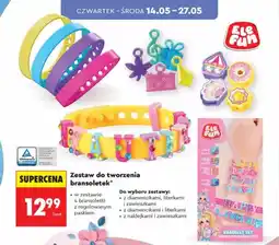 Biedronka Zestaw do tworzenia bransoletek Ele Fun z diamencikami i literkami oferta