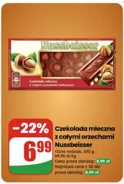 Dino Czekolada mleczna z całymi orzechami Nussbeisser oferta