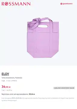 Rossmann ELOY Torba bawełniana, Fioletowa oferta