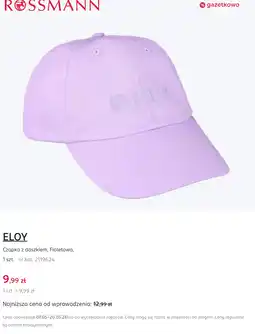 Rossmann ELOY Czapka z daszkiem, Fioletowa oferta