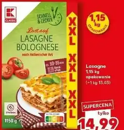 Kaufland Lasagne oferta