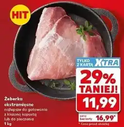 Kaufland Żeberka ekstramięsne oferta