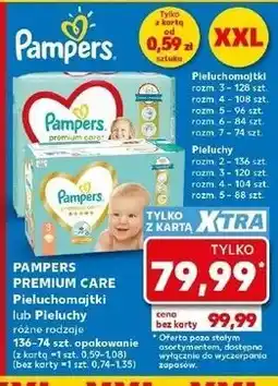 Kaufland PAMPERS PREMIUM CARE Pieluchomajtki lub Pieluchy oferta