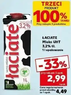 Kaufland ŁACIATE Mleko UHT 3,2% tł oferta