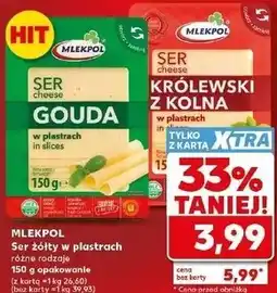 Kaufland MLEKPOL Ser żółty w plastrach oferta