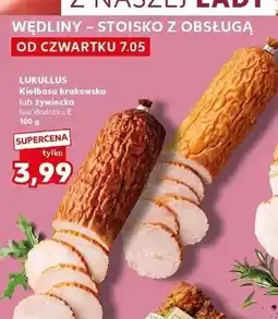 Kaufland LUKULLUS Kiełbasa krakowska lub żywiecka oferta