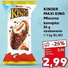 Kaufland KINDER MAXI KING Mleczna kanapka oferta