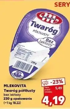 Kaufland MLEKOVITA Twaróg półtłusty bez laktozy oferta