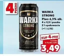Kaufland WARKA STRONG Piwo 6,3% alk oferta