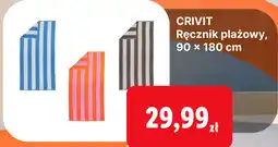 Lidl CRIVIT Ręcznik plażowy, 90 x 180 cm oferta