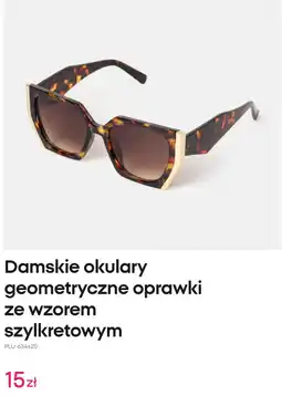 Pepco Damskie okulary geometryczne oprawki ze wzorem szylkretowym oferta
