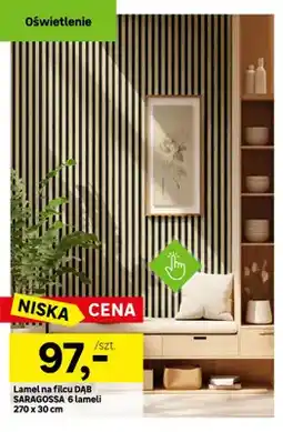 Leroy Merlin Lamel na filcu Dąb Saragossa 6 lameli 270x30cm oferta