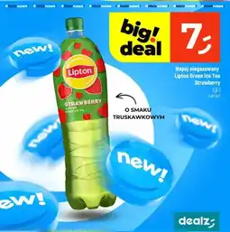 Dealz Napój niegazowany Lipton Green Ice Tea Strawberry oferta
