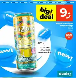 Dealz Napój AriZona Whipped Pineapple Orange o smaku ananasa i pomarańczy oferta