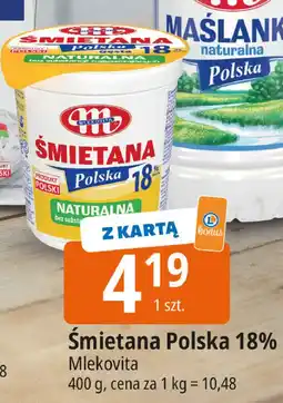 E.Leclerc Śmietana polska 18 % Mlekovita oferta