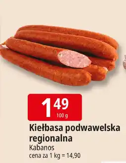 E.Leclerc Kiełbasa podwawelska Kabanos oferta