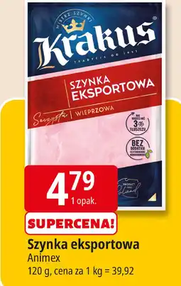 E.Leclerc Szynka eksportowa Krakus Animex oferta