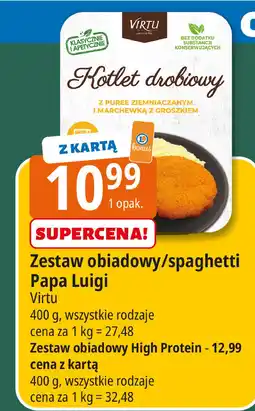 E.Leclerc Danie high protein z puree ziemniaczanym brokułami i filetem kurczaka Virtu oferta
