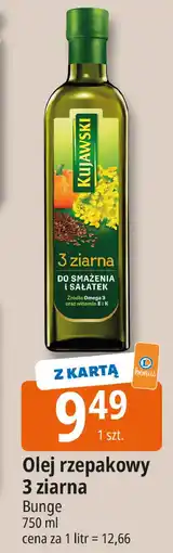 E.Leclerc Olej z lnem oraz pestakami dyni Kujawski 3 Ziarna oferta