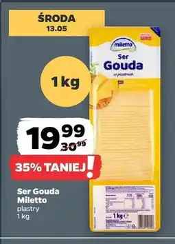 Netto Ser Gouda plastry Miletto oferta