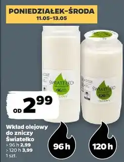 Netto Wkład olejowy do zniczy Światełko 120h oferta