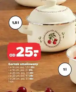 Netto Garnek emaliowany Florina ø16cm oferta
