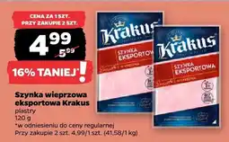 Netto Szynka wieprzowa eksportowa w plastrach Krakus oferta