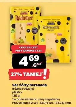 Netto Ser żółty Serenada plastry oferta