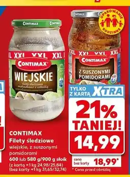 Kaufland Filety śledziowe z suszonymi pomidorami Contimax oferta