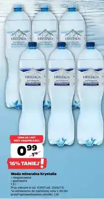 Netto Woda mineralna Krystalia gazowana oferta