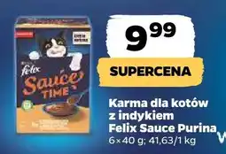 Netto Karma dla kotów z indykiem Felix Sauce Time Purina oferta