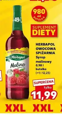 Kaufland Syrop malinowy Herbapol Owocowa Spiżarnia suplement diety oferta