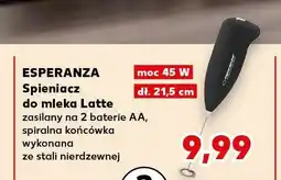Kaufland Spieniacz do mleka Latte ESPERANZA 45W 21,5cm oferta