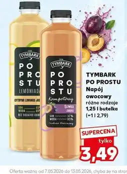 Kaufland Napój owocowy Tymbark Po Prostu Lemoniada Cytryna Limonka oferta