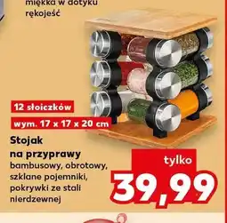 Kaufland Stojak na przyprawy bambusowy SPICE & SOUL 12 słoiczków wym. 17x17x20cm oferta