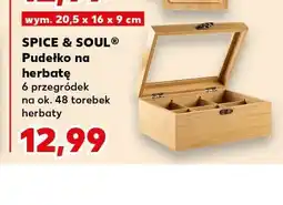 Kaufland Pudełko na herbatę SPICE & SOUL 20,5x16x9cm oferta