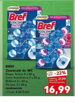 Kaufland Zawieszki do WC Bref Power Active 4-pak oferta
