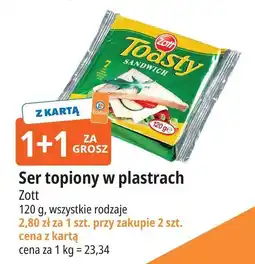 E.Leclerc Ser topiony sandwich Zott Toasty oferta