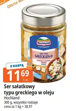 E.Leclerc Ser typu greckiego w kostkach z oliwkami i papryką oleju Hochland oferta