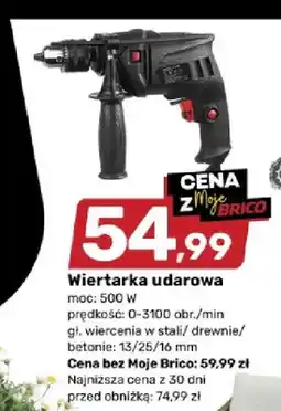 Bricomarche Wiertarka udarowa 500W oferta