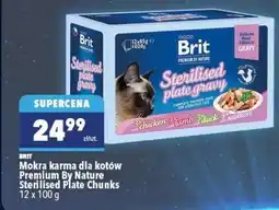 Biedronka BRIT Mokra karma dla kotów Premium By Nature Sterilised Plate Chunks oferta