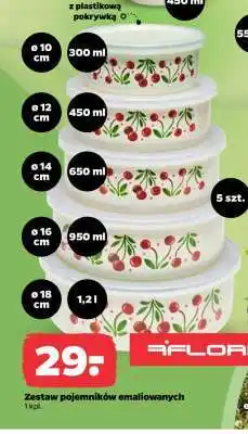 Netto Zestaw pojemników emaliowanych oferta