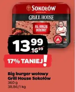 Netto Big burger wołowy Grill House Sokołów oferta