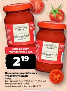 Netto Koncentrat pomidorowy Tradycyjny Smak oferta