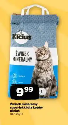 żwirek mineralny superlekki dla kotów Kiciuś