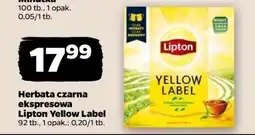 Netto Herbata czarna ekspresowa Lipton Yellow Label oferta